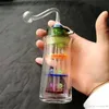 Three layers of filter acrylic water bottles Wholesale Glass bongs Oil Water Pipes Glass Pipe Oil Rigs Smoking