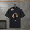 Designer T-shirt pour hommes et femmes T-shirt d'été à manches courtes à manches courtes en plein air décontractée en coton pur alphabet dessin animé amateur imprimé # 28