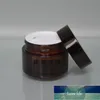 20g Amber Glass Cream Jar Cosmetic Packaging Container Skruv Kapcosmetisk prov Jar Eye Shadow Pot Amber Glass Bottle