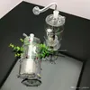 Hookahs Filtro de cuatro colores Botella de rapé de vidrio Agua para pescar, Bongs de vidrio al por mayor Tuberías de agua de aceite