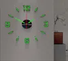 غرفة المعيشة على مدار الساعة المضيئة DIY لعبة حديثة بسيطة الهادئة الإبداعية.