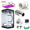 LED Grow Lights Kit 300W 1000W 2000W Full Spectrum Grow Lamp Wiht 4/5/6 Inch Ventilation charcoal filter 50-300cm Grow Tent For Indoor