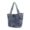 الأكياس المسائية الموضة Hobos Women Bag Bag Ladies Denim Handspags Spring Tote Jeans Big Lostto for Feminina Bolsos Mujer