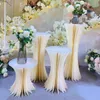 décoration Nouveau Type Papier Pliant Colonne Romaine Creative Plinthes De Mariage Dessert Table Affichage Pour La Fête De Mariage Événements Décoration imake678