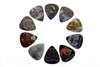 10pcs classics Rock Band Design Celluloid Guitar Picks with Metal Pick Holder box for Thanksgiving day gift