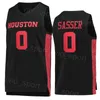 Houston Cougars 12 Tramon Mark Jersey College Basketball 1 Jamal Shead 21 Emanuel Sharp 0 Marcus Sasser 25 Jarace Walker 13 JWan Roberts Sewn On NCAA Uomo Donna Gioventù