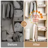 Storage Bags Vacuum Seal Bag Clothes Compressed Home Organizer Quilt Blanket Space Saving Packet Reusable Organization