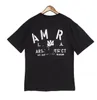 Projektant Amaris Men Tshirt Limited Edition Pary Tees Street Wear Modna marka koszula splash-kink litera druku
