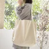 Evening Bags Casual Canvas Large Shopping Bag Women Simple Big Tote Black Beige Shopper Bolsos Mujer Female Travel Shoulder