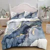 Bedding sets Marble Set KingQueen Size Grey Gold Duvet Cover Men Adults Modern Abstract Art Tie Dye Gothic Soft Quilt 230321