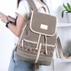 Schultaschen Canva Rucksack Lässige College-Büchertasche Damen Retro Stilvolle tägliche Reise Laptop-Rucksäcke Teenager-Tasche 230320