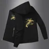 メンズデザイナージャケットコートシンプルなスタイルウィンドブレイカースタンドカラー刺繍ボンバージャケット男性アウターカジュアル野球ファッションストリートトップサイズ5xl