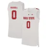 ولاية أوهايو Buckeyes College Jersey كرة السلة Dangelo Russell 0 21 Evan Turner 33 Keita Bates-Diop 1 Jae'sean Tate Marc University University Sewing NCAA Man امرأة شباب