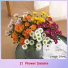 Decorative Flowers 31cm Colorful Small Daisy Artificial Plants Sun Flower Silk Home Garden Decoration Chrysanthemum For Wedding DIY Party