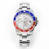 3A Luxury New Gent's Watches GMT Watches 904L Rostfritt stål Dyk Klassisk svart, blå, guld och röd master -klockor Dhgate