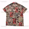 Mannen Casual Shirts 2023ss WACKO MARIA Shirt Mannen Vrouwen Top Kwaliteit Vintage Tijger Hawaii T-shirt Tees T230321