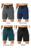 LL Men Elastische taille Elasticband Cycling Sport Train Korte Jogger Pant met Pocket Elastic Ademende Casual Leisure Push Up Running Gym Training