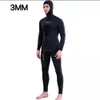 Wetsuits Drysuits Camouflage Long Sleeve Fission Hooded 2 Pieces Of 1.53MM Neoprene Submersible Suit For Men Keep Warm Waterproof Diving Suit 230320