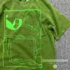 Camisetas masculinas lavadas Batik Green Cav Empurt Tirm shirt Men Women Abstract Geometry Caxempt C.E T-Shirt Tee T230321