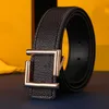 Designer Men Belts Gold Buckle Mens genuíno cinto de couro F Lychee Pattern Cintura Women Belts Women Belts de 3,8 cm de largura