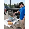 Camco Aluminum Roll-Up Campsite Table with Carrying Bag Ideal for Tailgating, Camping, The Beach Parties and More Lightweight Design and Rust Resistant (51896)