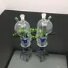 Tubos de garrafas de água de vidro do crânio transparentes fumando bongus de vidro Bubblers de vidro para fumar coloras de mistura de cachimbo