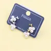 Stud -oorbellen Zfsilver S925 Sterling Silver Fashion Trendy Cute Lovely White Pearl Grape Jewelry For Women Charm Partys Girls