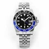 3A Luxury New Gent's Watches GMT Watches 904L Rostfritt stål Dyk Klassisk svart, blå, guld och röd master -klockor Dhgate