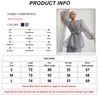 Kvinnors T -skjortor Sexiga nätperspektiv Cardigan Tops med Sashes Women Puff Sleeve Party Blauses Y2K Lace Up Thin Female Shirts