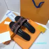 2023 Designer tofflor Casual Leather Women's Orange Sandals Beach Shoes Jelly Shoes Original 35-40