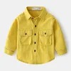 Kids Shirts Children Girl Top Blouse England Long Sleeve Boys White Shirts Casual Turn-down Collar Boys Shirts 230321