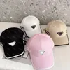 Snygg designer Baseball Cap Men Casquette P Hatts Brand Snapback Womens Pink Hat Luxury Beanie Tri-vinkel Tennis Cap Summer Beach Hats Weote Weote