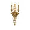 Wall Lamp European Classical Sconce Antique Copper Porch Lights American Style Aged Brass Light For Hallway