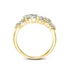 Z Side Stones Certified Certified Summ to 1,5ct pełny pierścień kobieta z wieloma kamieniami Silver Infinity Trend Biżuteria do zaręczyn w 230320