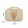 Boîtes De Rangement Bacs Coréen Ins Dessin Animé Animal Maquillage Sac Grande Capacité Cosmétique Brosse Mignon Portable Pochette Zipper Articles De Toilette Organisateur 230321