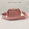 Pinkyoga Everywhere 벨트 가방 야외 가방 여성 남성 허리 가방 체육관 탄성 조절 가능한 스트랩 지퍼 패니 팩 핑크 핑크
