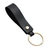 Keychains Women Men Lanyard Pendant Keyholder Gift Business Portable Anti Lost Strap Keyring PU Leather Fashion Jewelry Key Chain Simple
