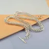 Łańcuchy moda męskie 925 srebrny srebrny naszyjnik biżuteria 10 mm link łańcuch akcesoria klastrowe