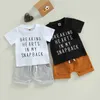 Kledingsets Babykleding Set Zomer Casual katoenen Katoen Korte Mouw Tops T -shirts Shorts voor Boy Set Toddlers 2pcs Kid Baby Sport Outfit Kleding Z0321