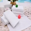 Decorazioni di nozze Quadrato bianco 28X28 cm Regalo personalizzato Asciugamano assorbente Tovagliolo di cotone Fazzoletto