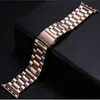 Link Bracciale in metallo in acciaio inossidabile cinghia per Apple Watch Band Ultra 49mm 45mm 44mm 42mm 41mm 41mm 40mm da 38 mm Iwatch 8 7 6 SE 5 4 Bande di guardia serie