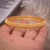 Brazalete 1 unids/lote, pulsera de cobre de Color dorado para mujer, pulseras para hombre, Etiopía, África, India, Dubái, regalo de joyería