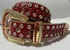 Zwart Rood Volledige strass Bb Simon riem Designer riem voor mannen vrouwen tailleband als cadeau