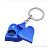 Pipe da fumo New Metal Pipe Poker Peach Heart Portachiavi Pipa portatile