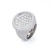 Bling Moissanite Anneaux Hommes Femmes 925 Sterling Silver VVS Moissanite Bague En Diamant Punk Bijoux Beau Cadeau