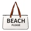 Beach Bag ROAD TRIP Canvas Bag High Capacity Tote Bag Casual Handbag 230321