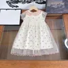 Robes de fille gamin filles fleur de vêtements maxi créateurs de mode jeunesse de bébé en tissu bébé 100-160 cm