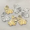 Charmes Arrivée 32x22mm 100 pcs pendentifs en laiton feuille de cuivre charme pour collier fait à la main boucle d'oreille bricolage pièces bijoux résultats composants 230320