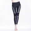 Damen-Leggings Godier Damen-Mosaikhose, aushöhlen, Netzgarn, Spleißen, schnell trocknend, Fitness, Damenjc0038