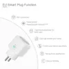 Smart Plug WiFi-Buchse EU US UK 16A Power Monitor Timing-Funktion Tuya Smart Life APP-Steuerung Funktioniert mit Alexa Google Assistant Yandex